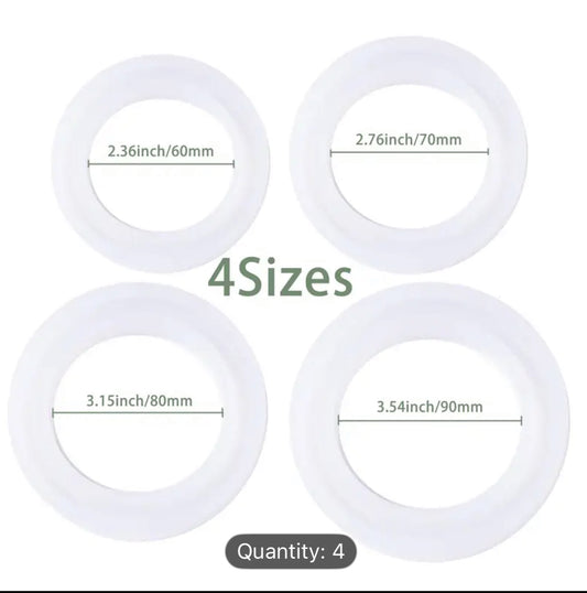 4-piece silicone bangle mold set