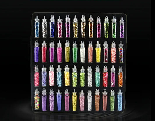 48-Piece Bling Sequins & Glitter Accessory Set