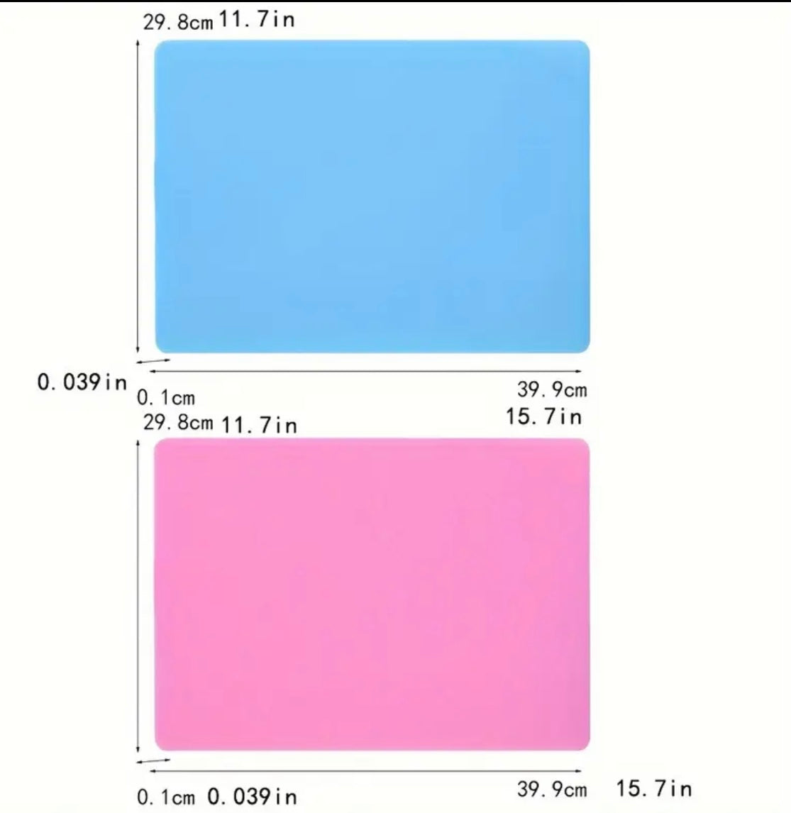 2-Piece Silicone Craft Mat Set
