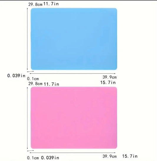 2-Piece Silicone Craft Mat Set