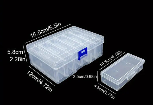 Clear Plastic Storage Box Set