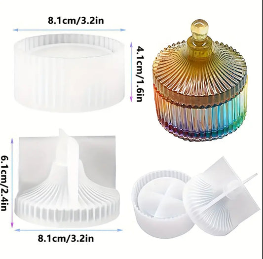 1 Set Crystal Resin Box Mould: